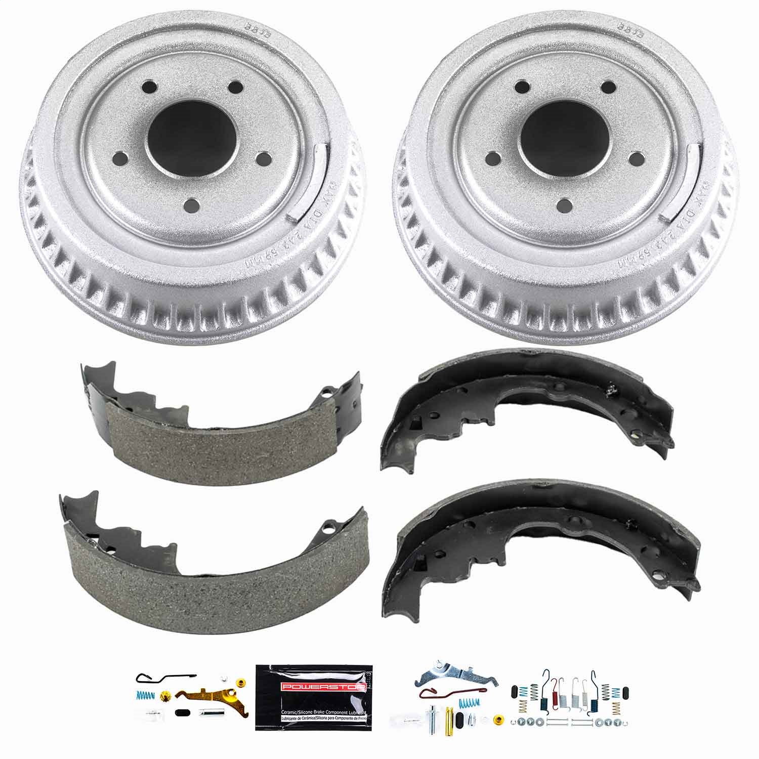 Power Stop - KOE15291DK - Rear - Drum Brake Shoe and Drum Kit