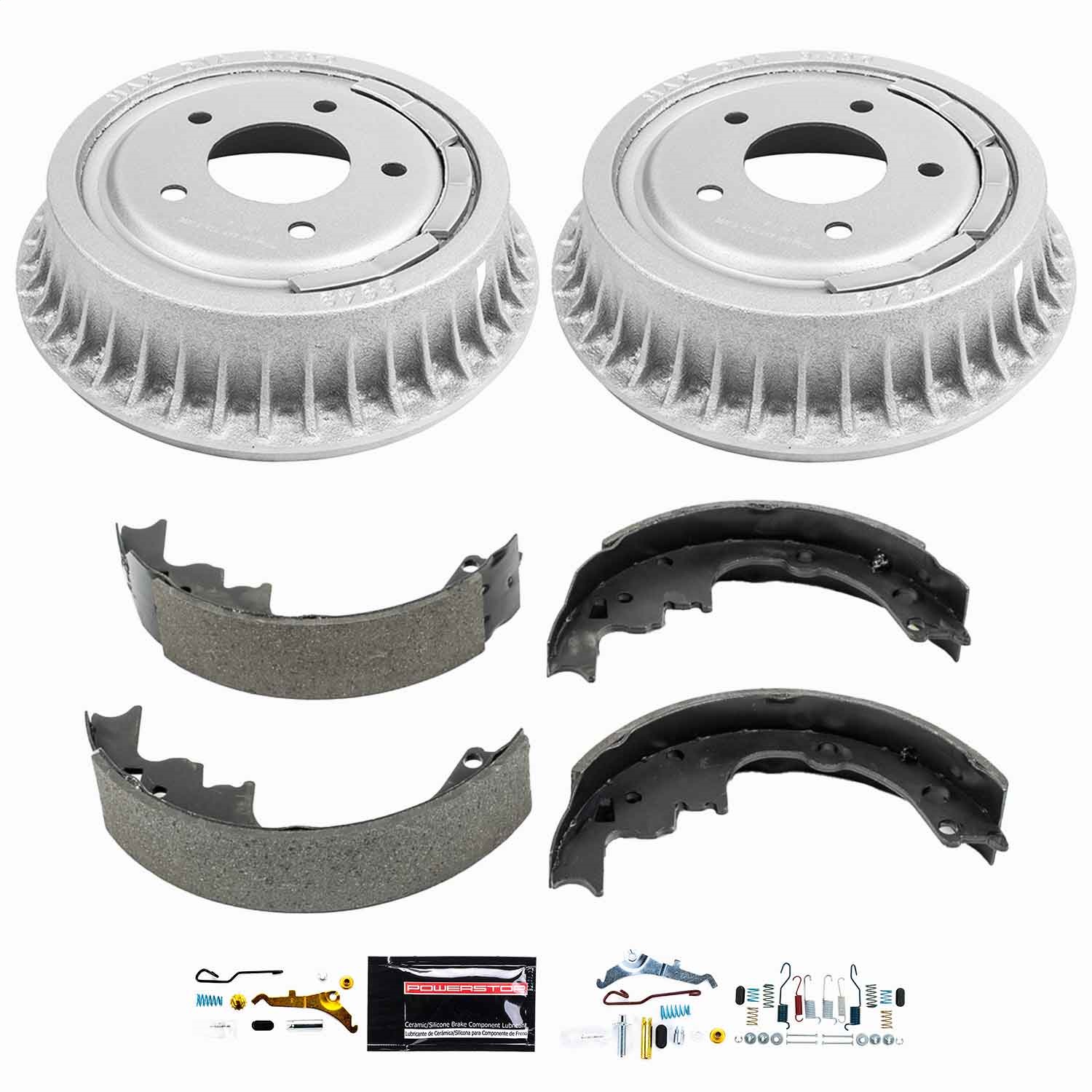 Power Stop - KOE15292DK - Rear - Drum Brake Shoe and Drum Kit