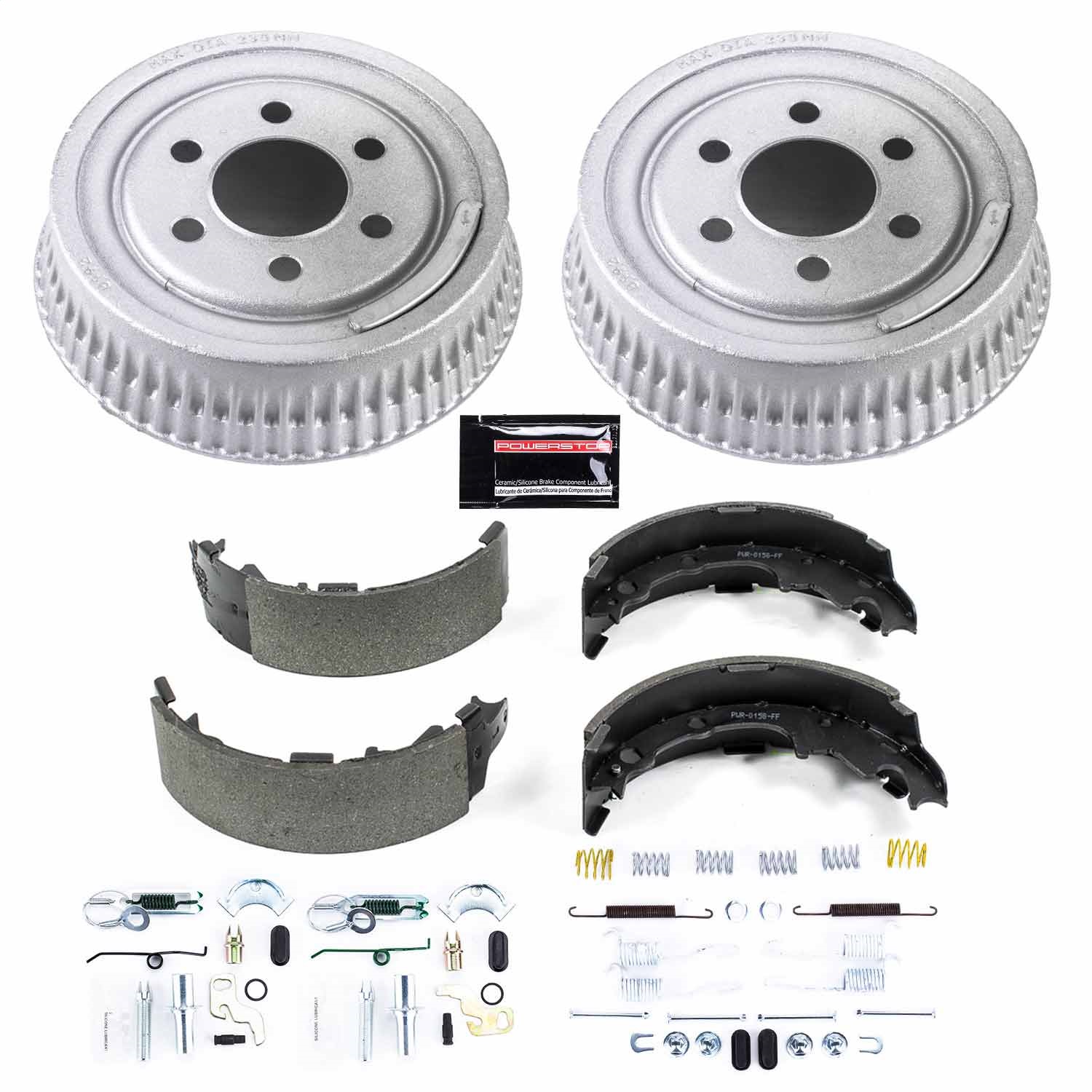 Power Stop - KOE15299DK - Rear - Drum Brake Shoe and Drum Kit