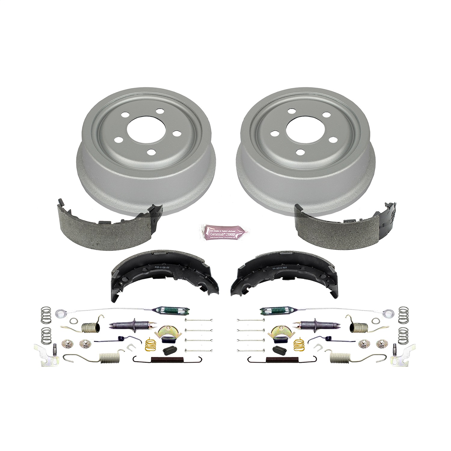 Power Stop - KOE15300DK - Rear - Drum Brake Shoe and Drum Kit