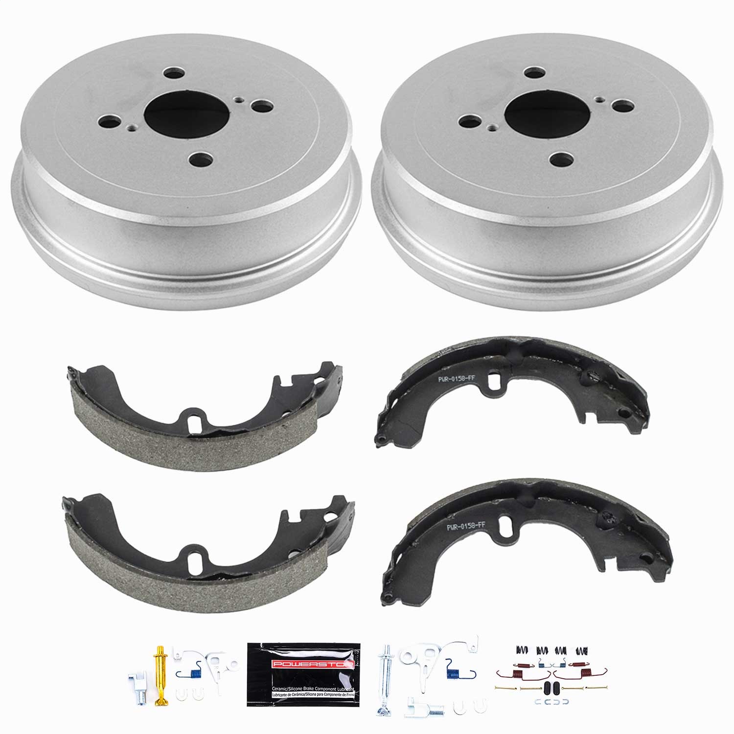 Power Stop - KOE15303DK - Rear - Drum Brake Shoe and Drum Kit