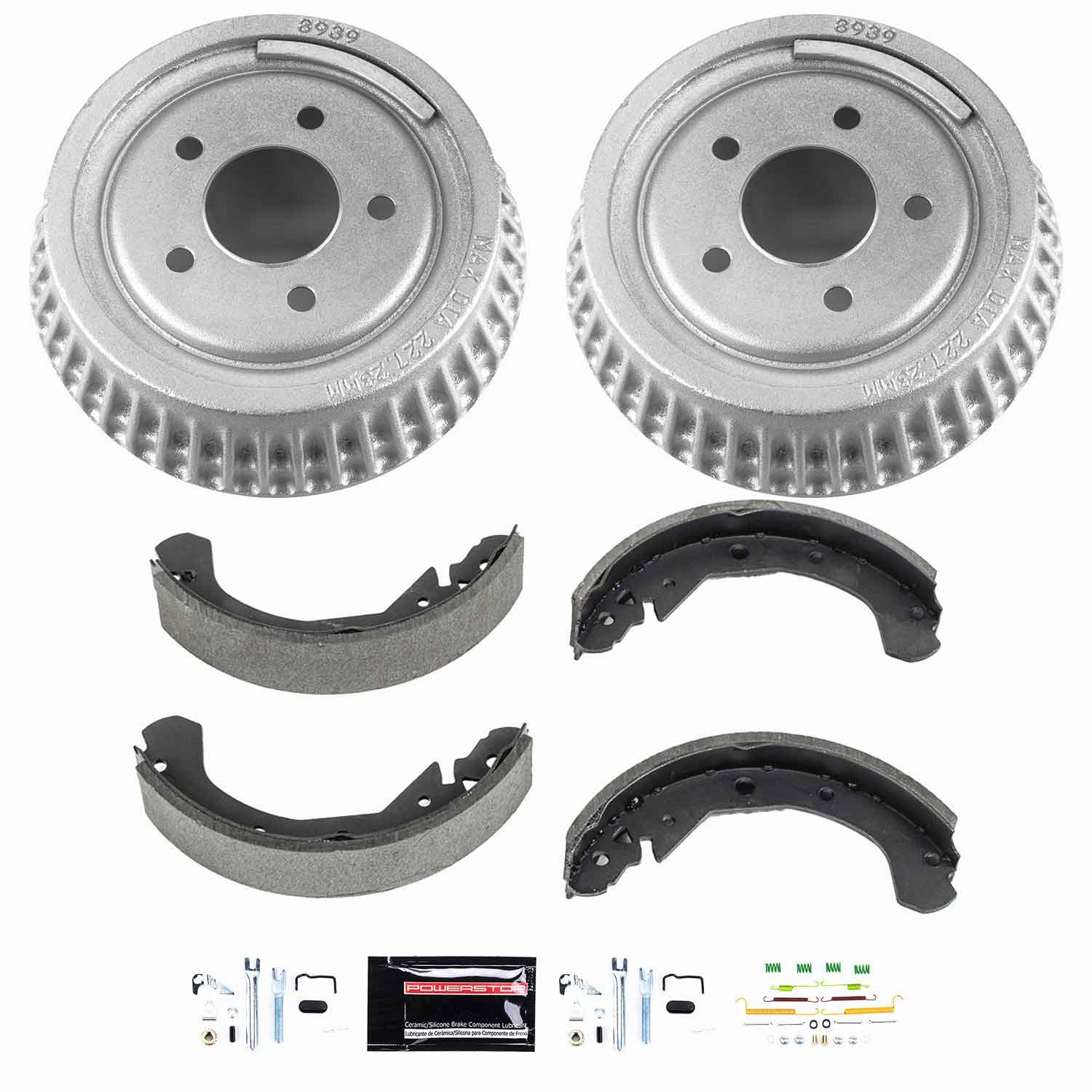 Power Stop - KOE15308DK - Rear - Drum Brake Shoe and Drum Kit
