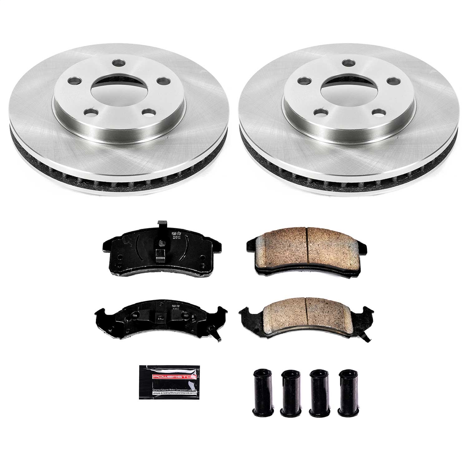 Power Stop - KOE1532 - Front - Disc Brake Pad and Rotor Kit