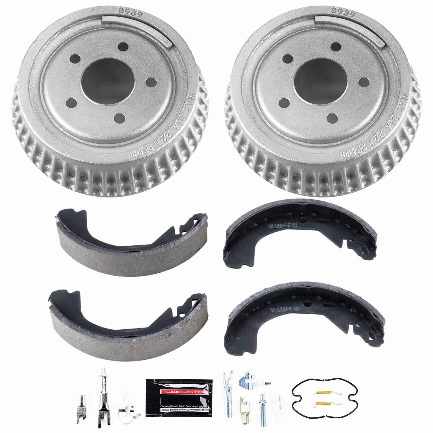 Power Stop - KOE15321DK - Rear - Drum Brake Shoe and Drum Kit
