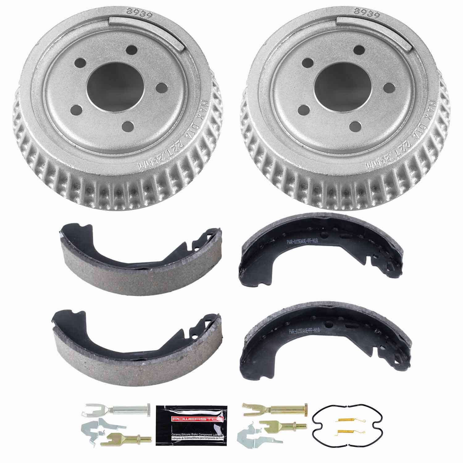 Power Stop - KOE15322DK - Rear - Drum Brake Shoe and Drum Kit