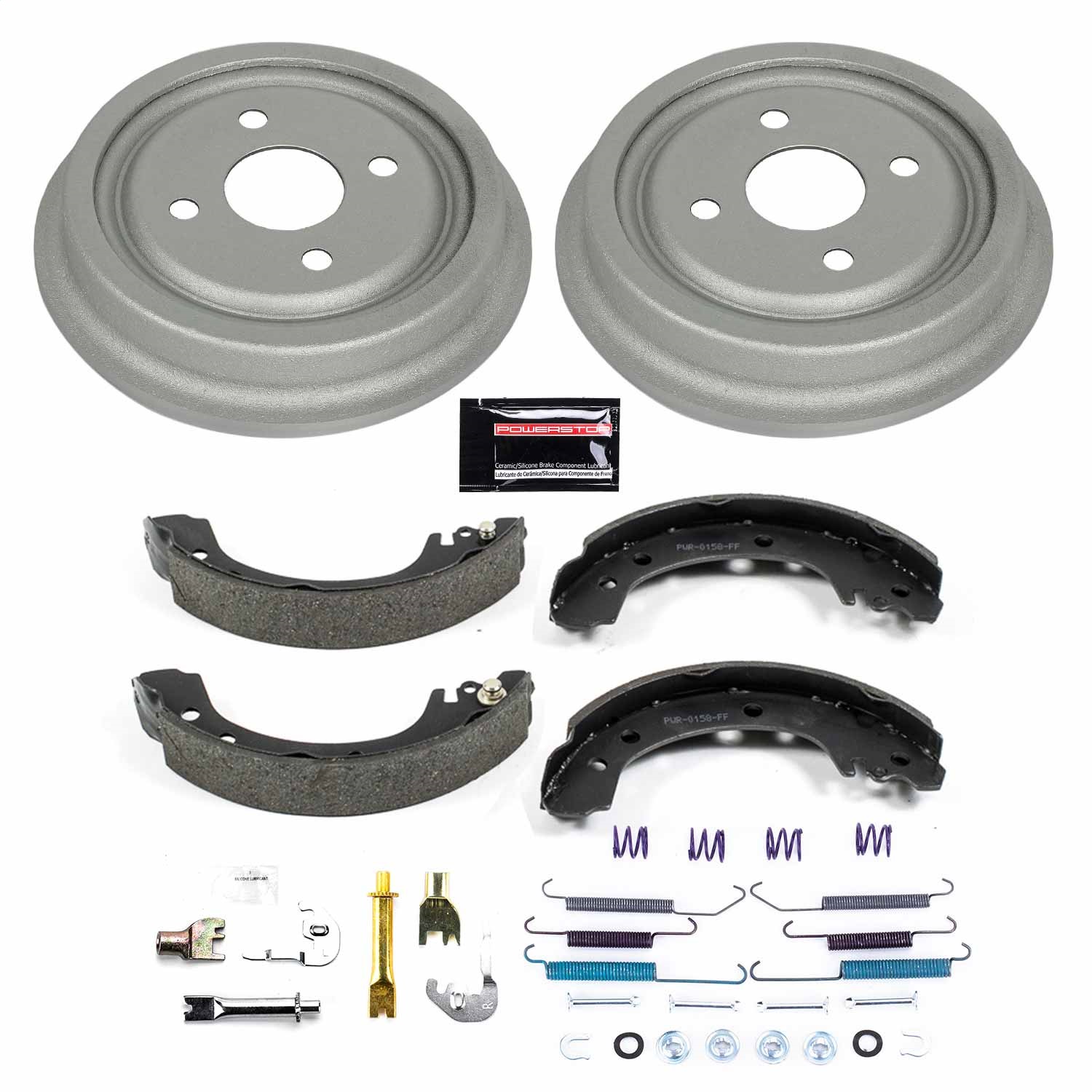 Power Stop - KOE15323DK - Rear - Drum Brake Shoe and Drum Kit
