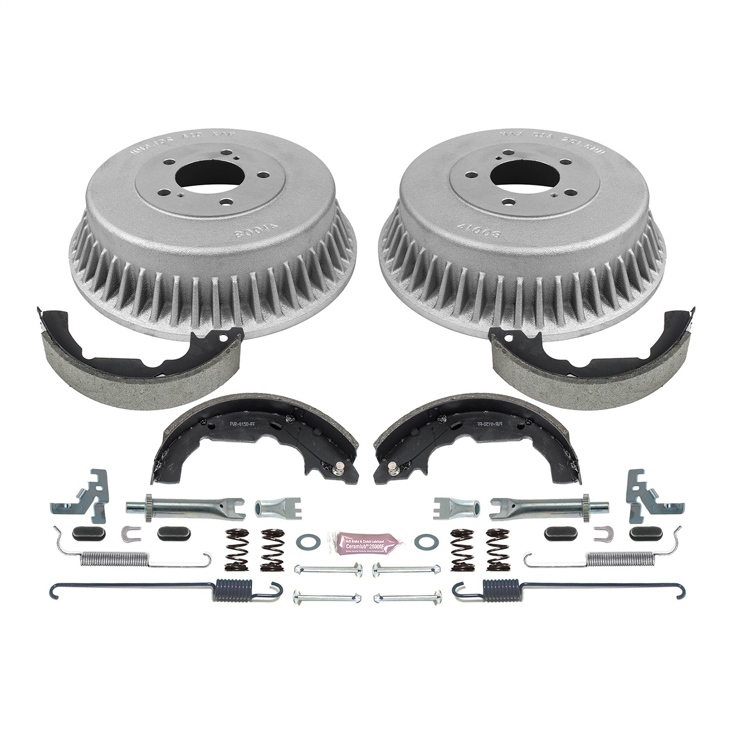 Power Stop - KOE15326DK - Rear - Drum Brake Shoe and Drum Kit