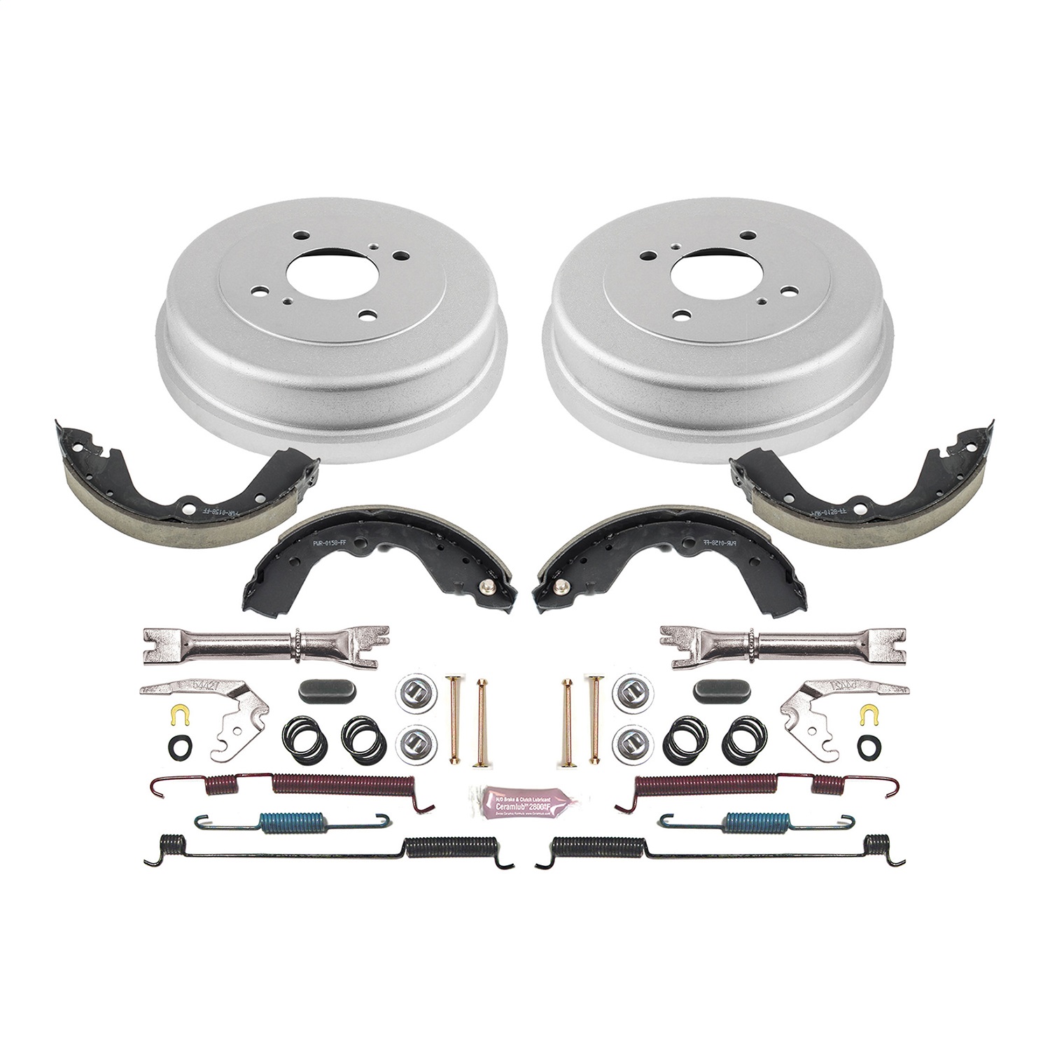 Power Stop - KOE15328DK - Rear - Drum Brake Shoe and Drum Kit