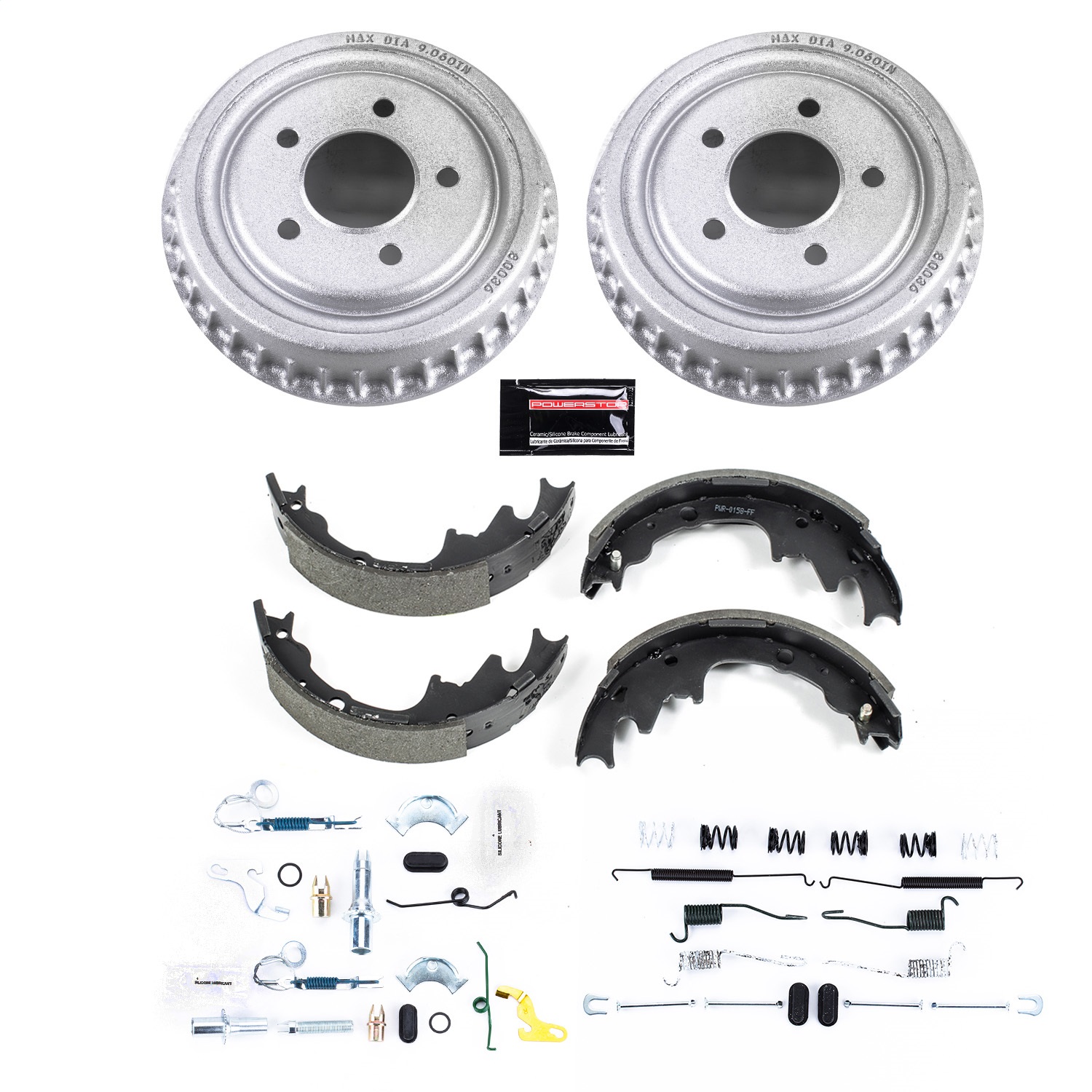 Power Stop - KOE15335DK - Rear - Drum Brake Shoe and Drum Kit