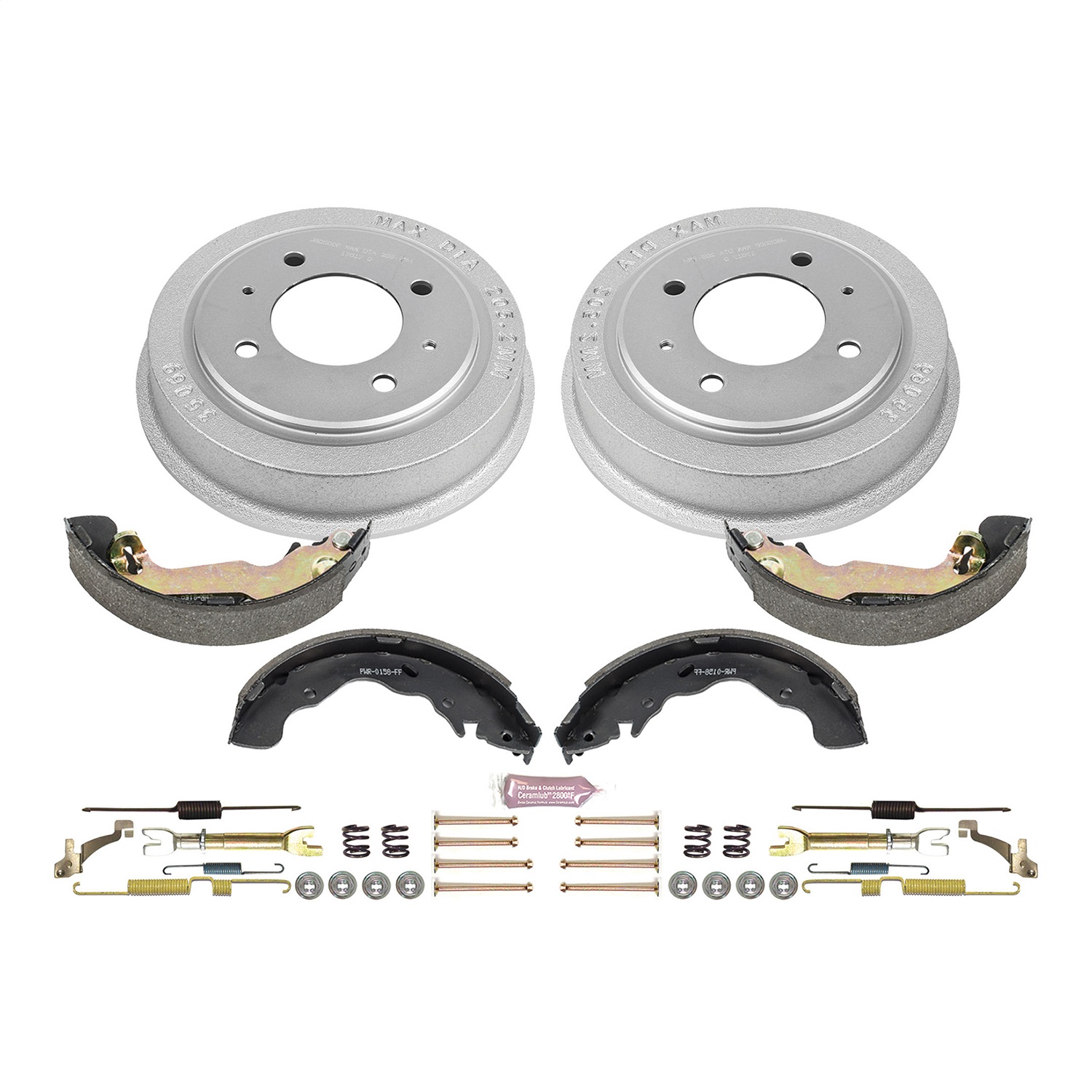 Power Stop - KOE15337DK - Rear - Drum Brake Shoe and Drum Kit