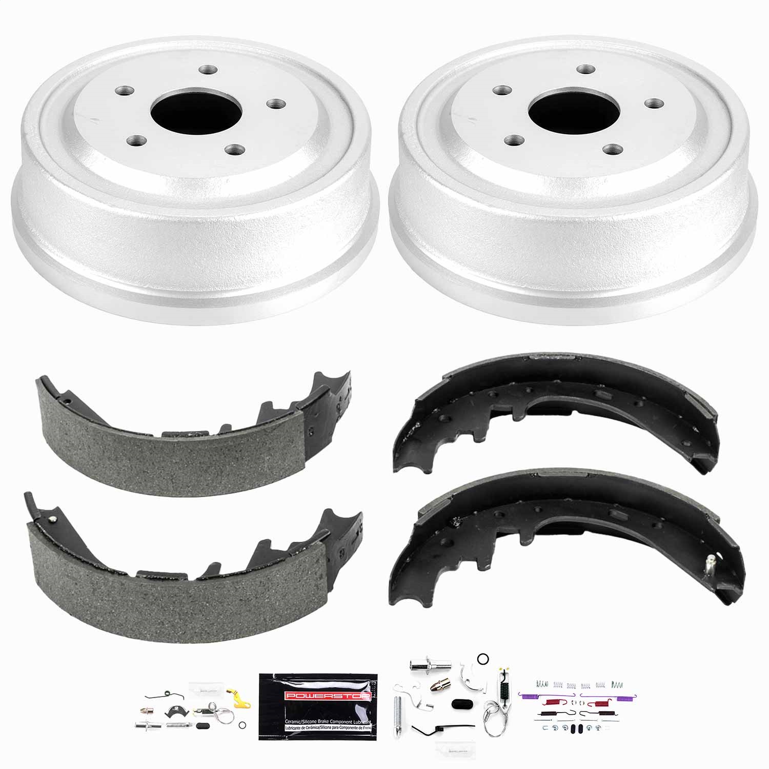 Power Stop - KOE15344DK - Rear - Drum Brake Shoe and Drum Kit