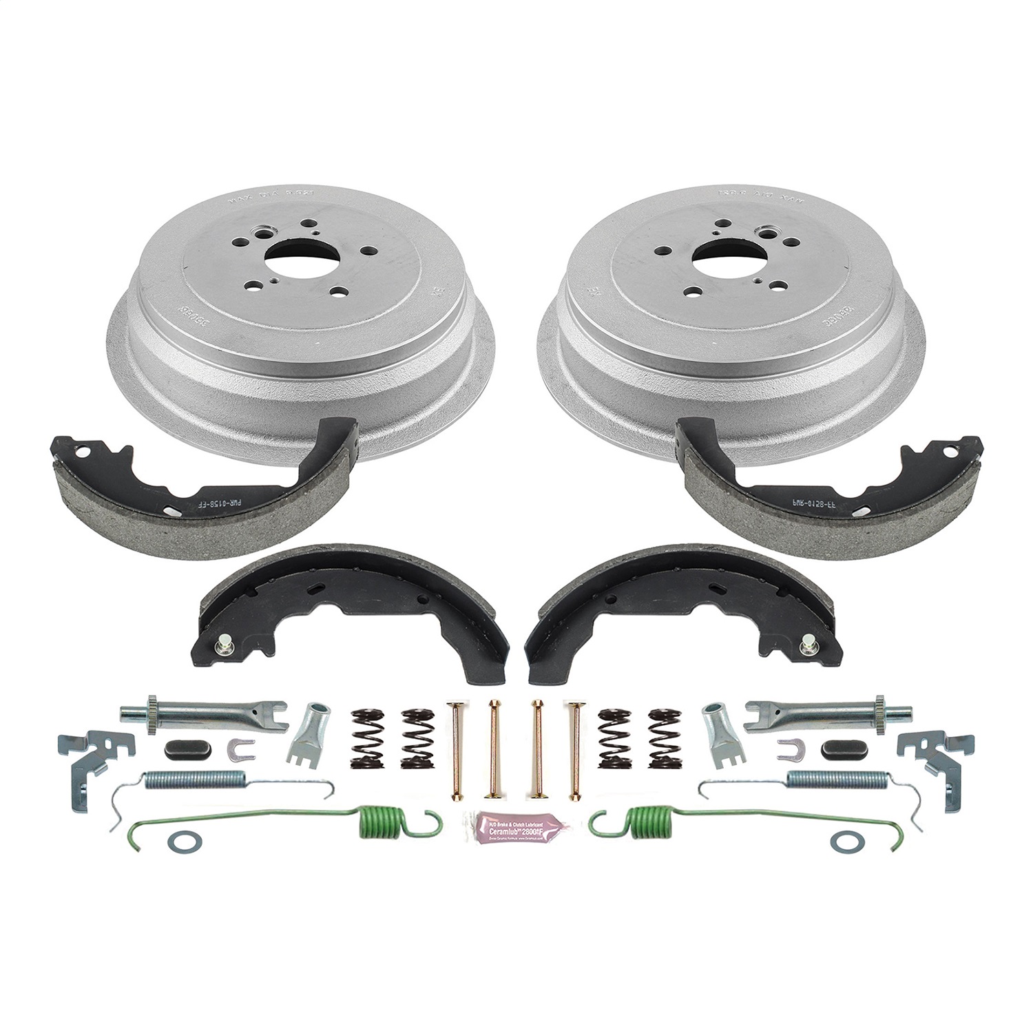 Power Stop - KOE15351DK - Rear - Drum Brake Shoe and Drum Kit