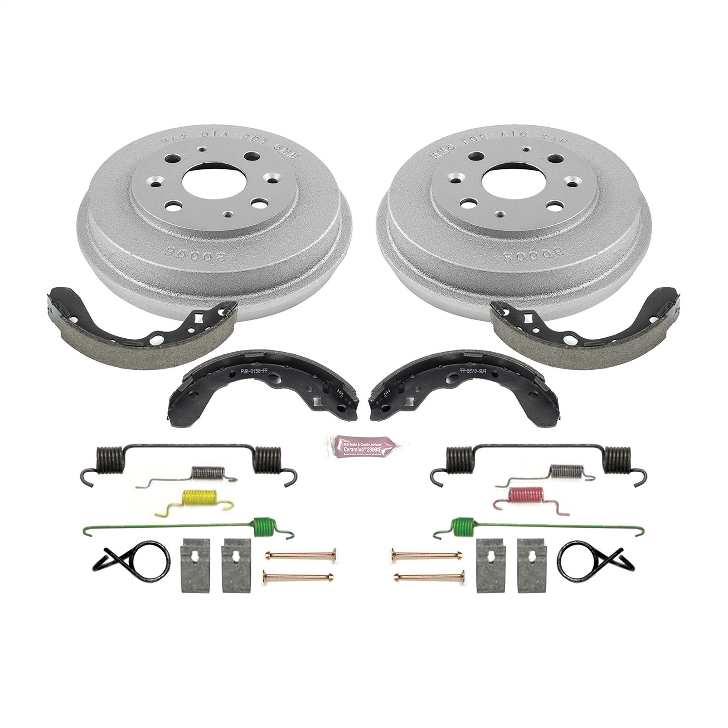 Power Stop - KOE15357DK - Rear - Drum Brake Shoe and Drum Kit