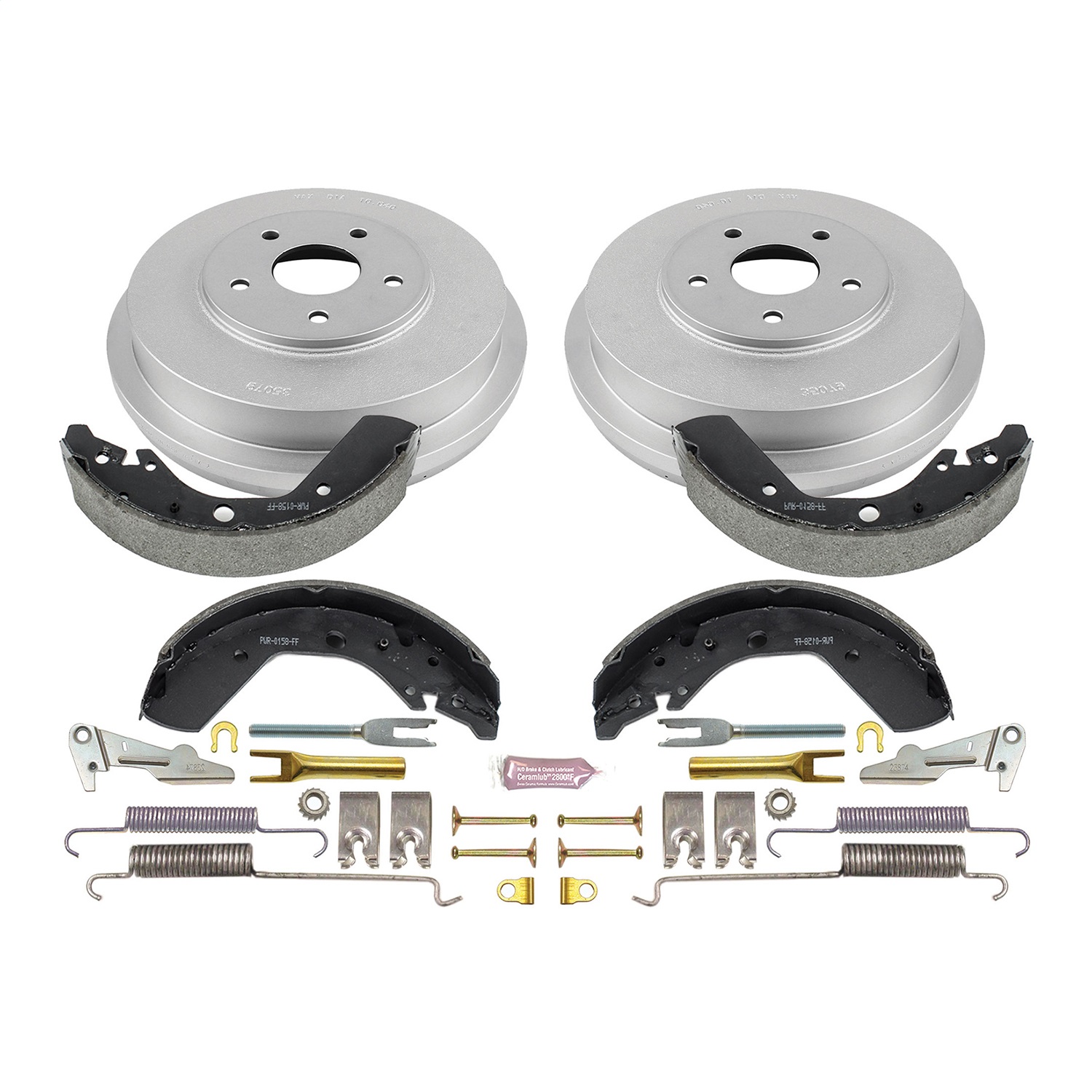 Power Stop - KOE15358DK - Rear - Drum Brake Shoe and Drum Kit