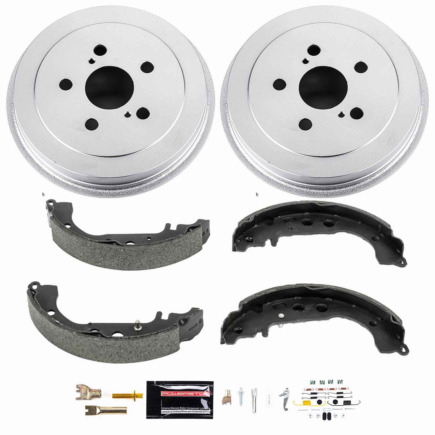 Power Stop - KOE15366DK - Rear - Drum Brake Shoe and Drum Kit
