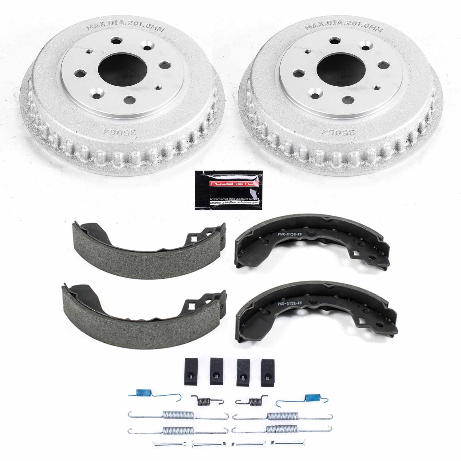 Power Stop - KOE15372DK - Rear - Drum Brake Shoe and Drum Kit