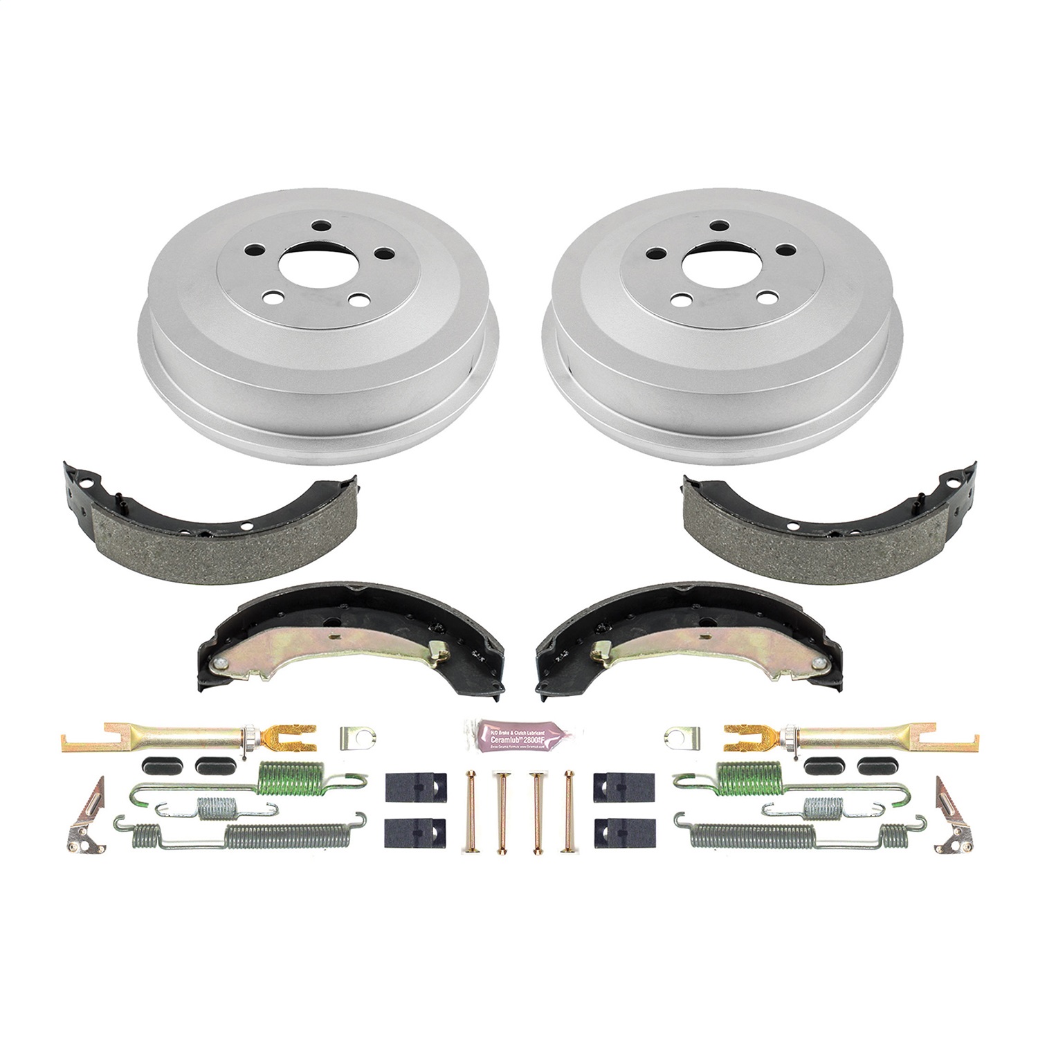 Power Stop - KOE15390DK - Rear - Drum Brake Shoe and Drum Kit