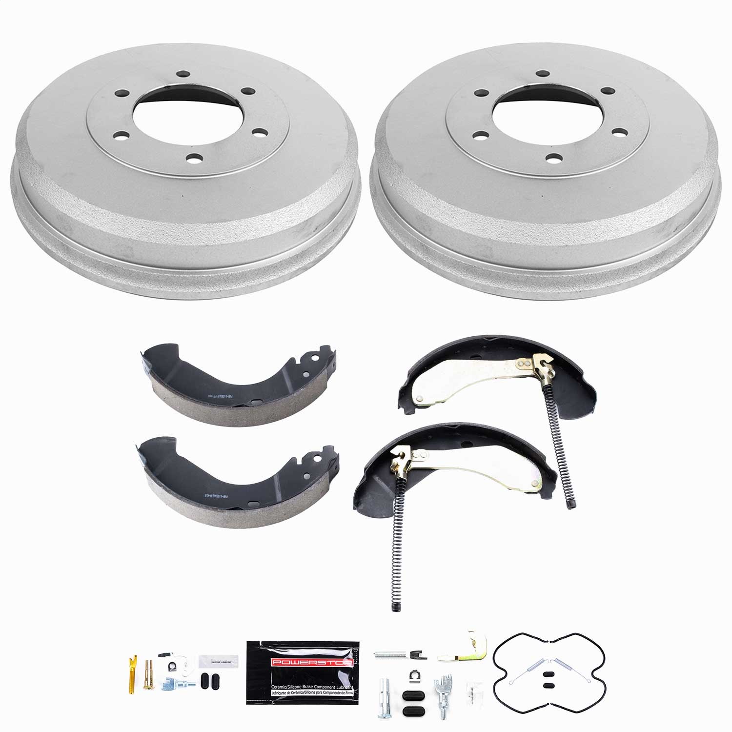 Power Stop - KOE15393DK - Rear - Drum Brake Shoe and Drum Kit