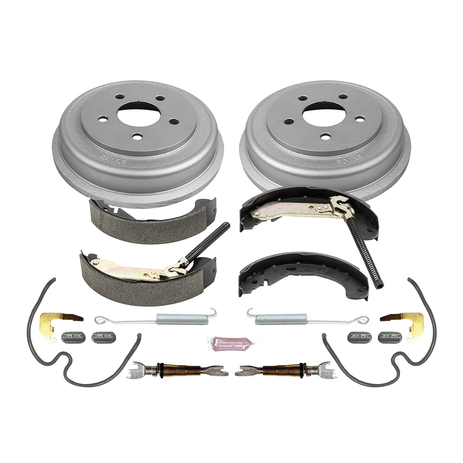 Power Stop - KOE15395DK - Rear - Drum Brake Shoe and Drum Kit
