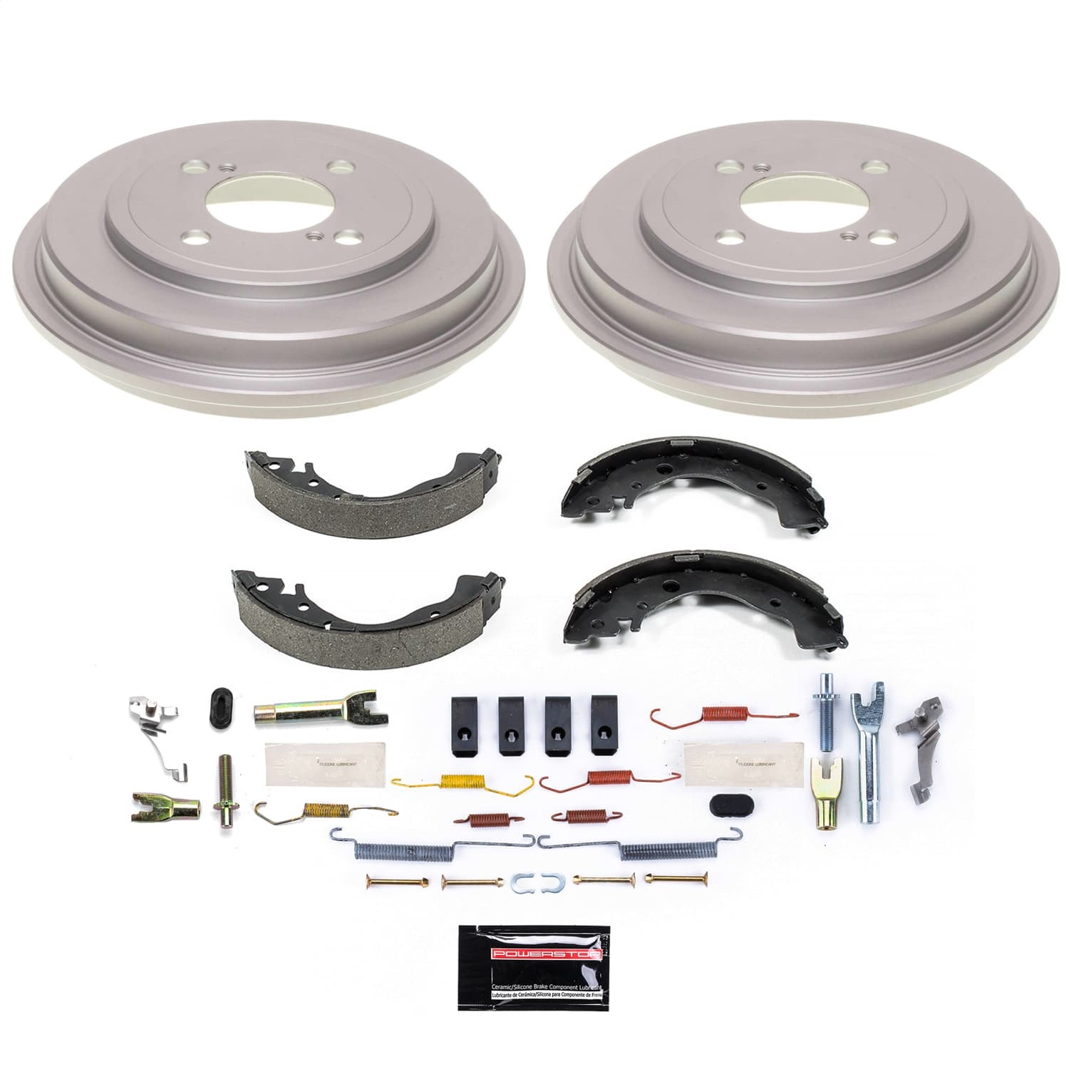 Power Stop - KOE15400DK - Rear - Drum Brake Shoe and Drum Kit