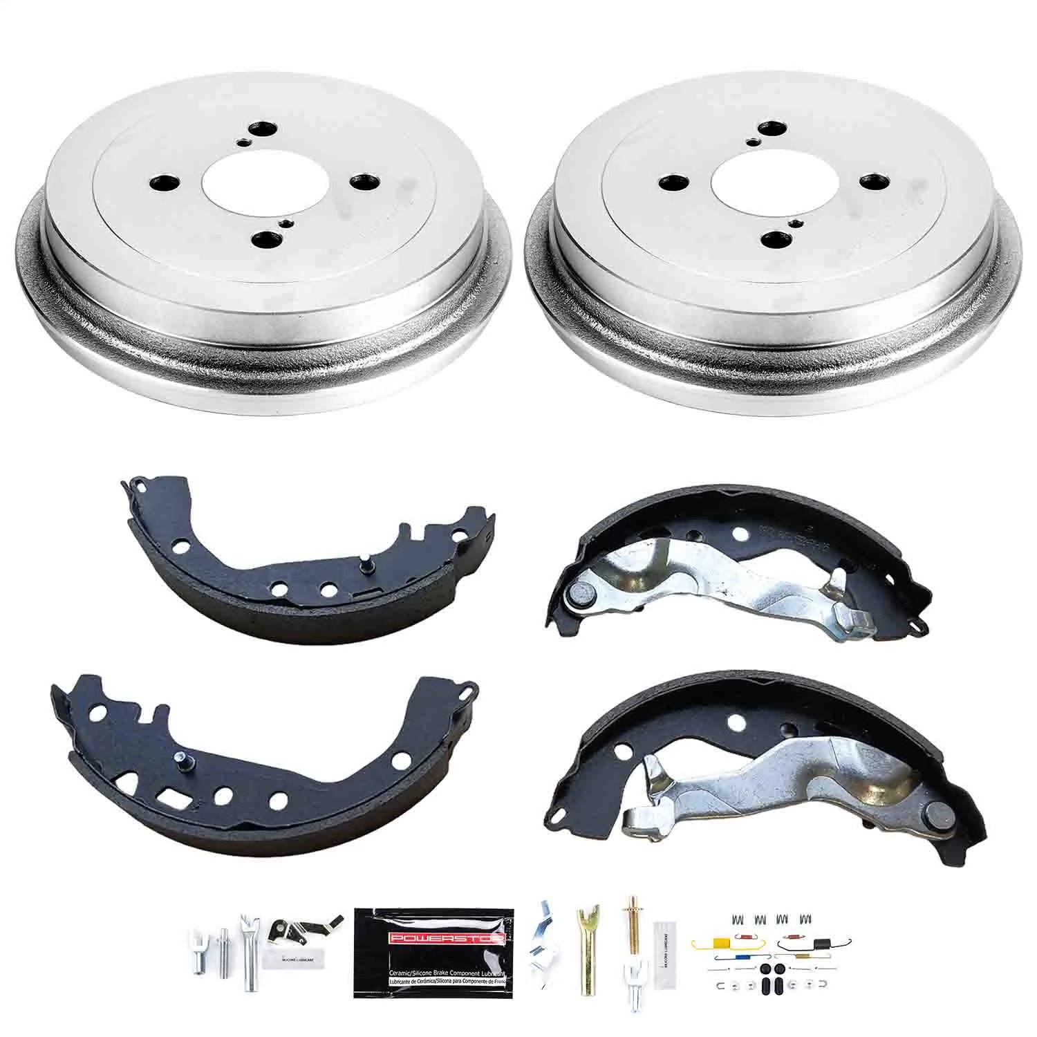 Power Stop - KOE15402DK - Rear - Drum Brake Shoe and Drum Kit