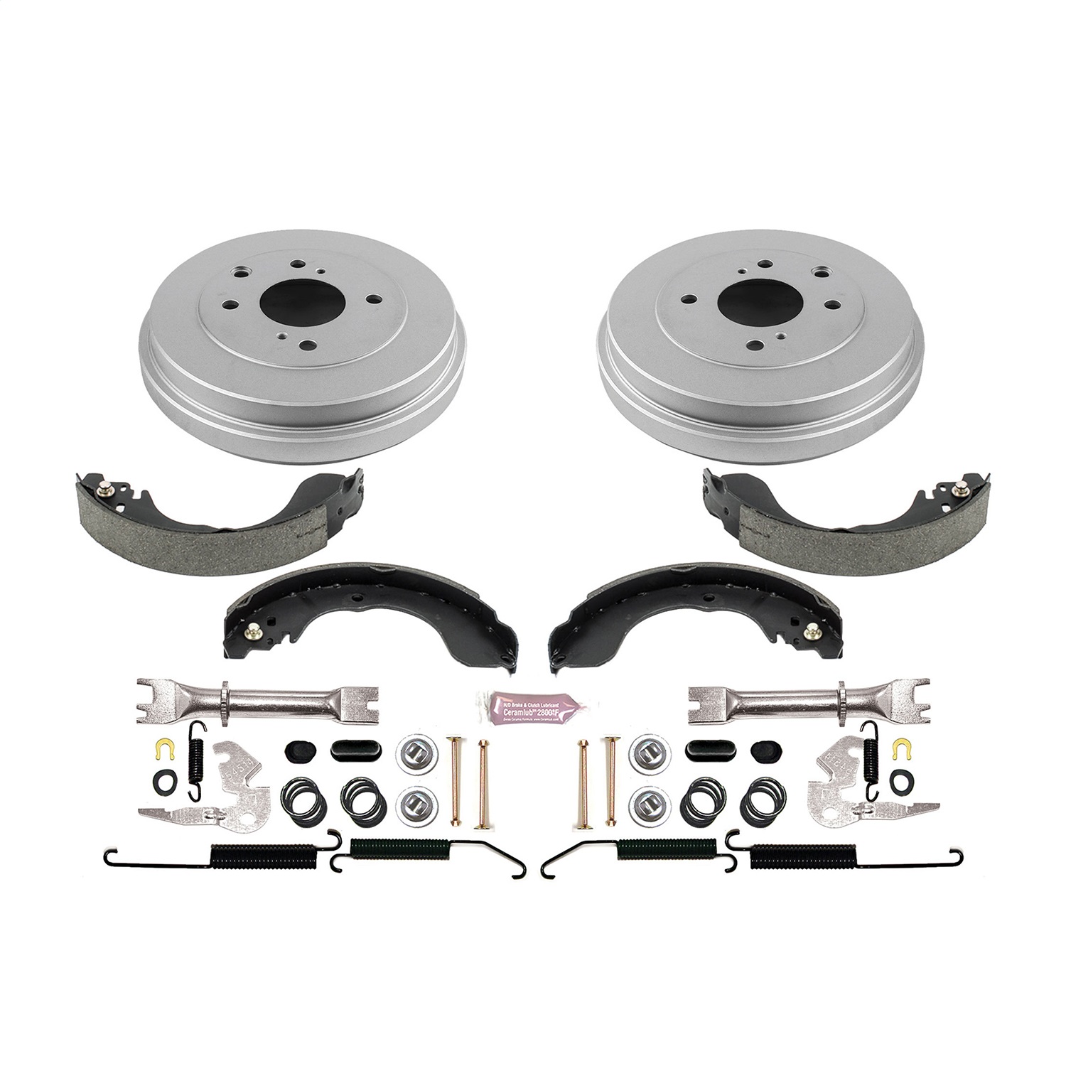 Power Stop - KOE15404DK - Rear - Drum Brake Shoe and Drum Kit