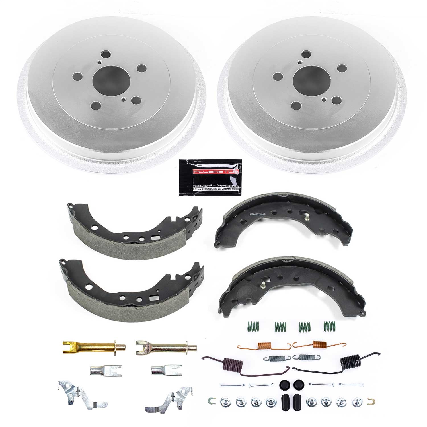 Power Stop - KOE15408DK - Rear - Drum Brake Shoe and Drum Kit