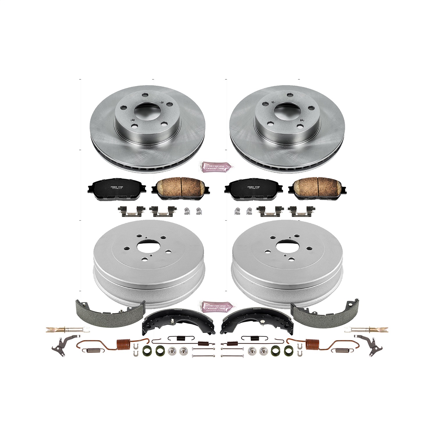 Power Stop - KOE15413DK - Complete Vehicle Disc/Drum Brake Kit