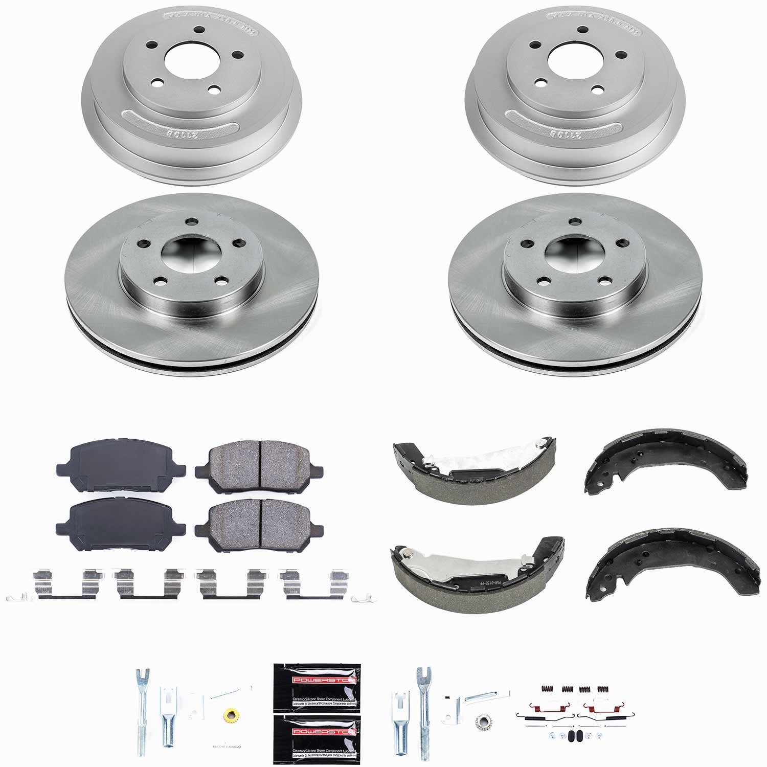 Power Stop - KOE15422DK - Complete Vehicle Disc/Drum Brake Kit