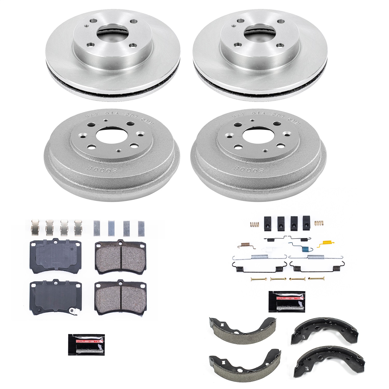 Power Stop - KOE15442DK - Complete Vehicle Disc/Drum Brake Kit