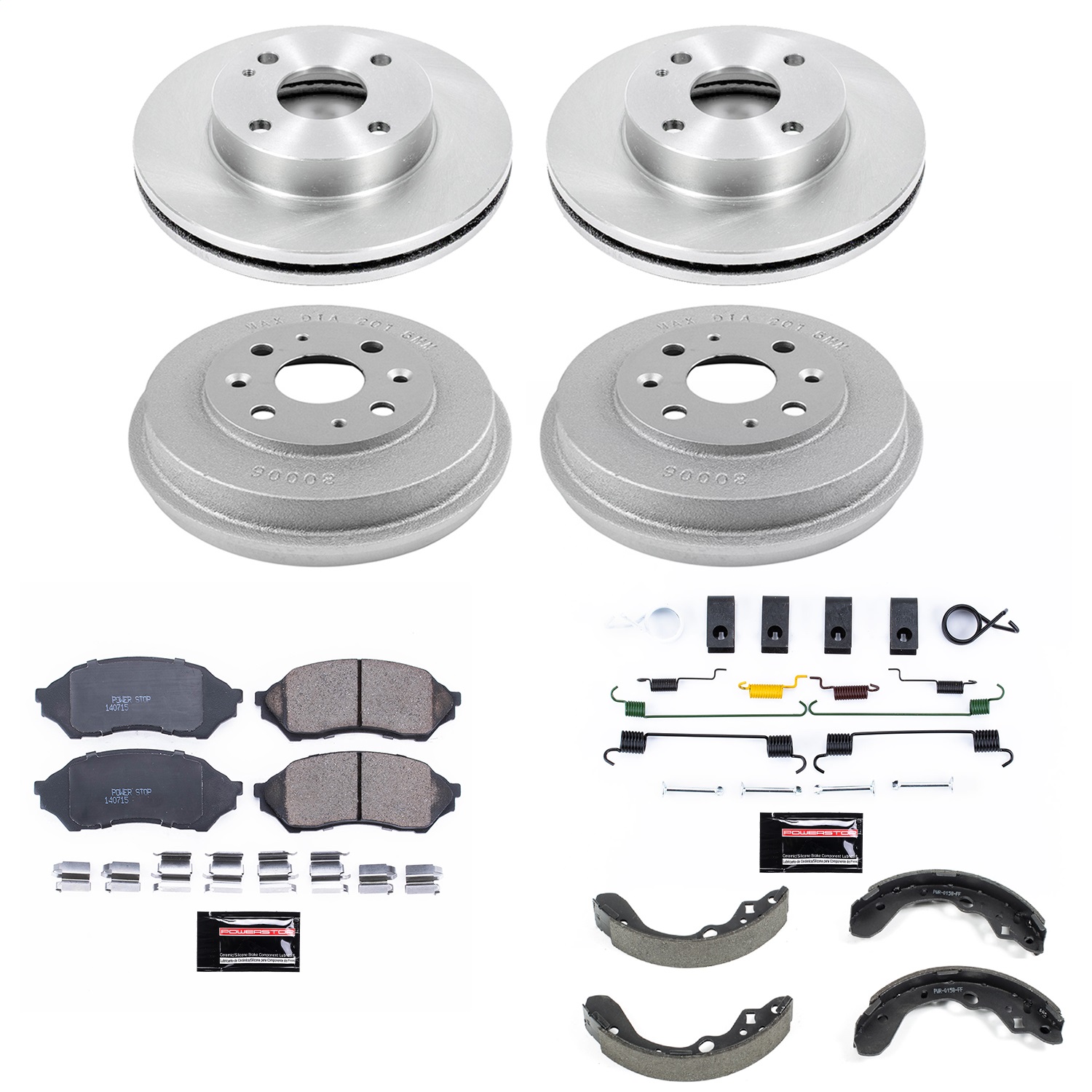 Power Stop - KOE15443DK - Complete Vehicle Disc/Drum Brake Kit