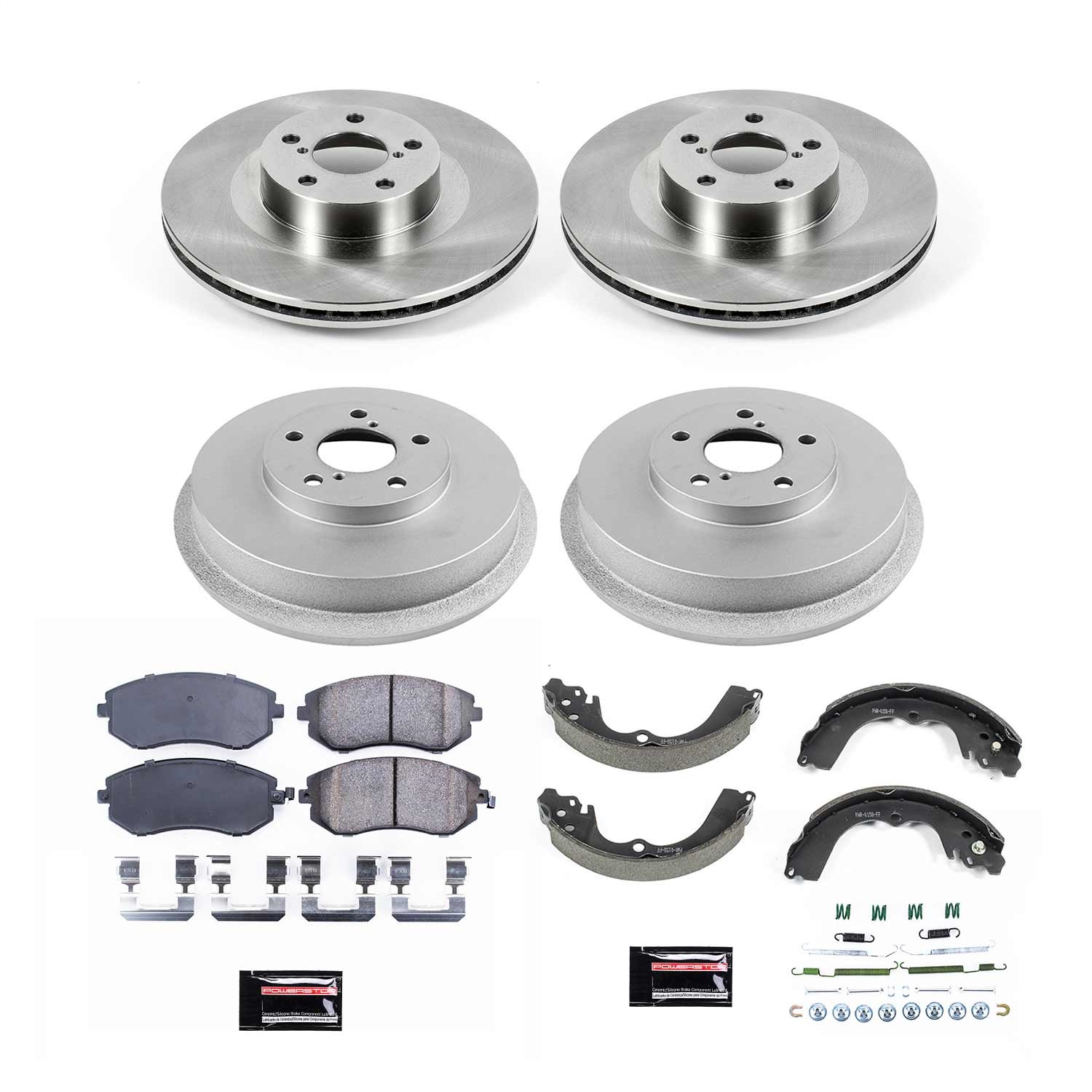 Power Stop - KOE15467DK - Complete Vehicle Disc/Drum Brake Kit