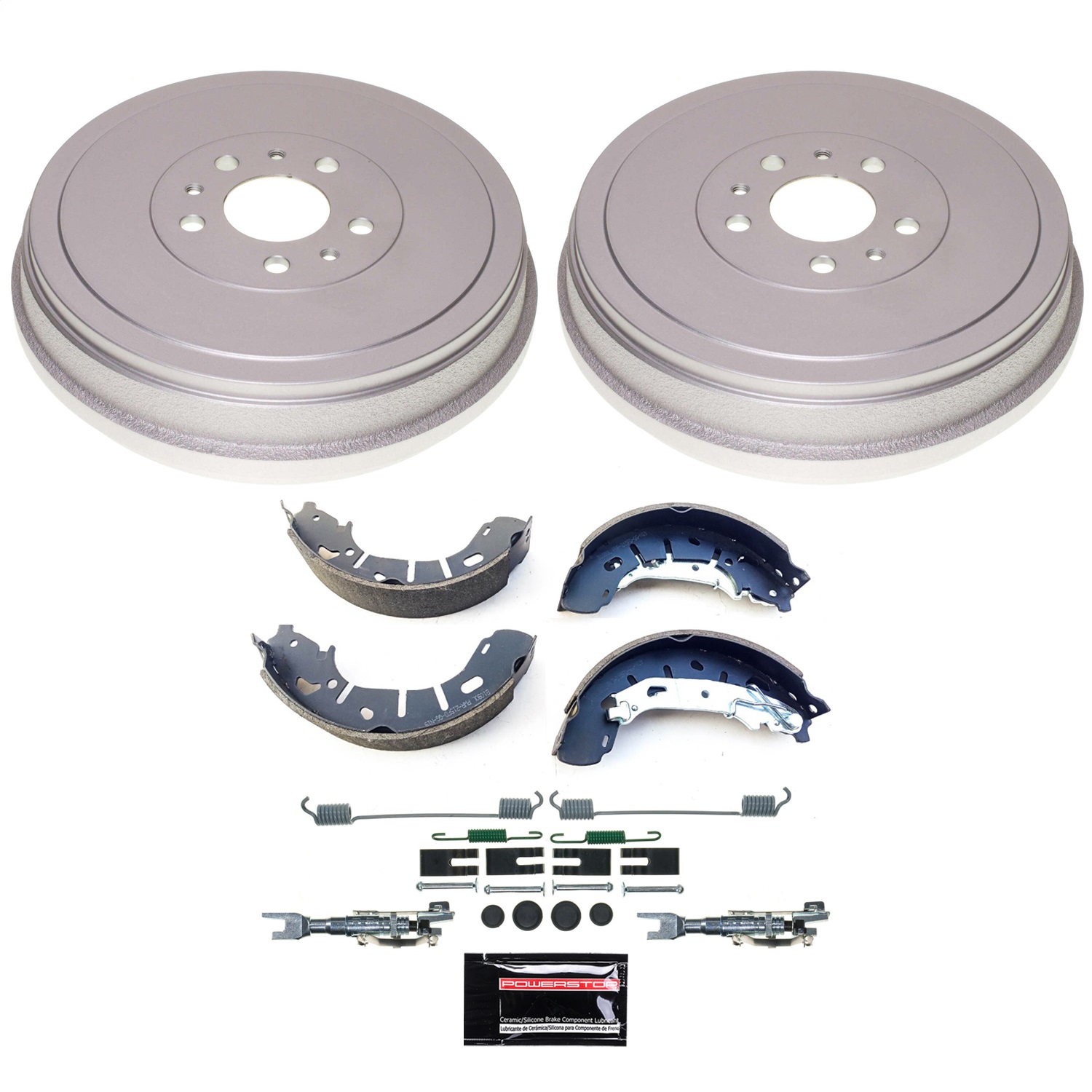 Power Stop - KOE15473DK - Rear - Drum Brake Shoe and Drum Kit