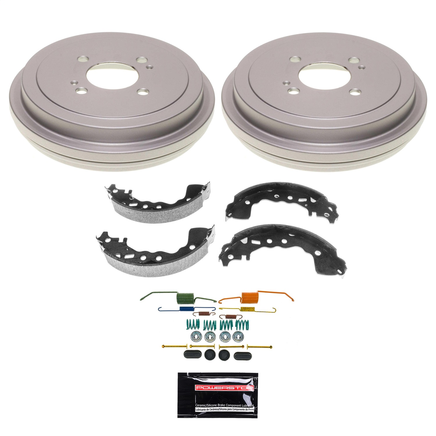 Power Stop - KOE15484DK - Rear - Drum Brake Shoe and Drum Kit