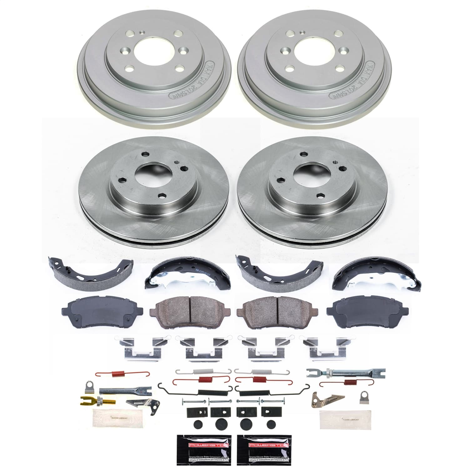 Power Stop - KOE15486DK - Complete Vehicle Disc/Drum Brake Kit