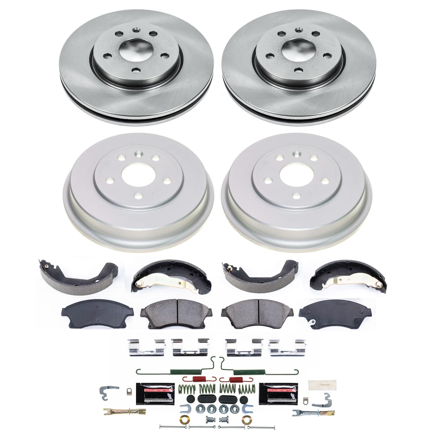 Power Stop - KOE15488DK - Complete Vehicle Disc/Drum Brake Kit