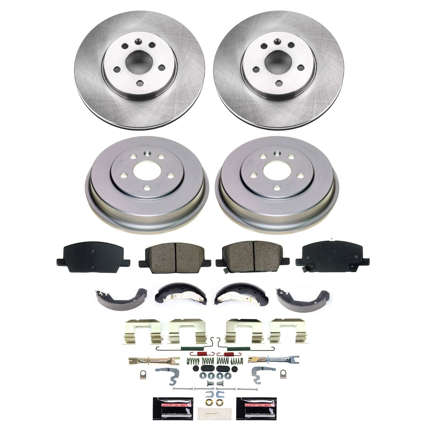 Power Stop - KOE15489DK - Complete Vehicle Disc/Drum Brake Kit