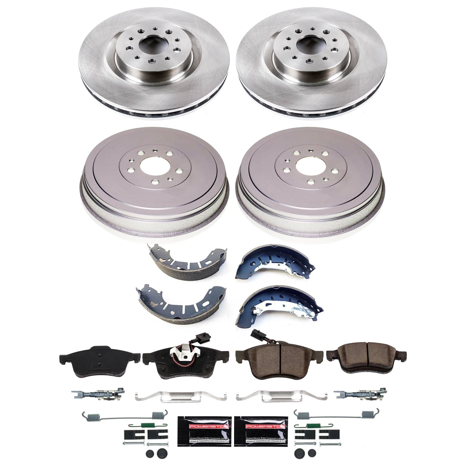 Power Stop - KOE15491DK - Complete Vehicle Disc/Drum Brake Kit