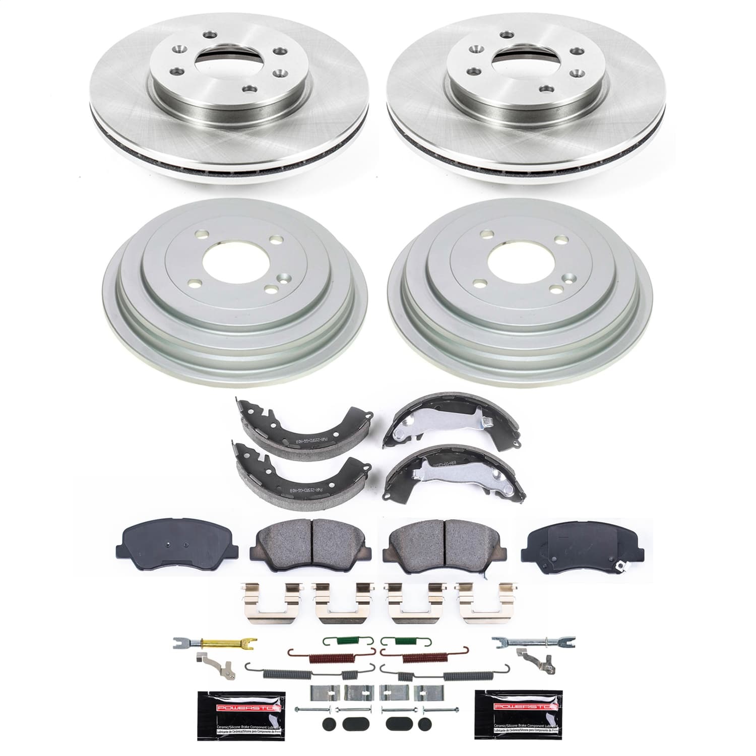 Power Stop - KOE15494DK - Complete Vehicle Disc/Drum Brake Kit