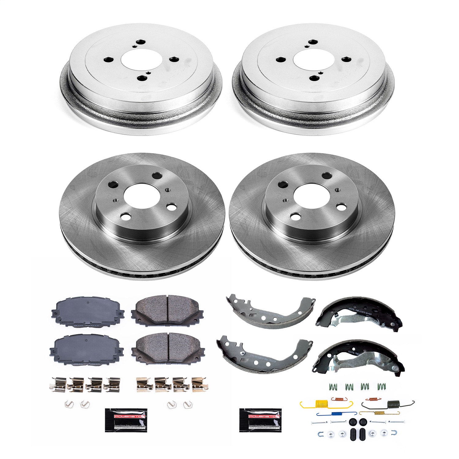 Power Stop - KOE15497DK - Complete Vehicle Disc/Drum Brake Kit