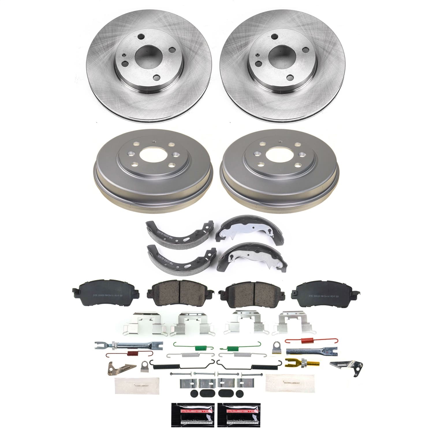 Power Stop - KOE15498DK - Complete Vehicle Disc/Drum Brake Kit
