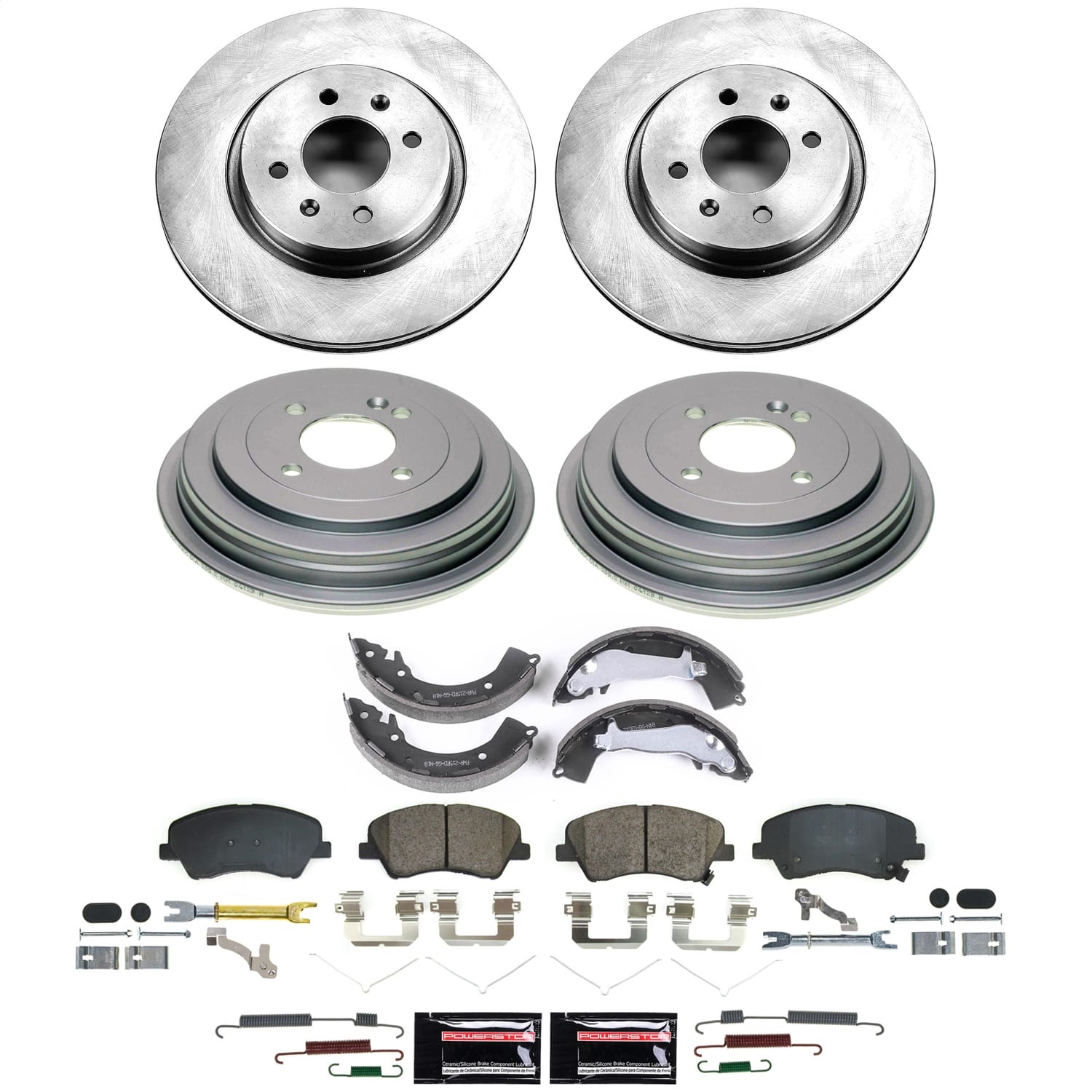 Power Stop - KOE15502DK - Complete Vehicle Disc/Drum Brake Kit