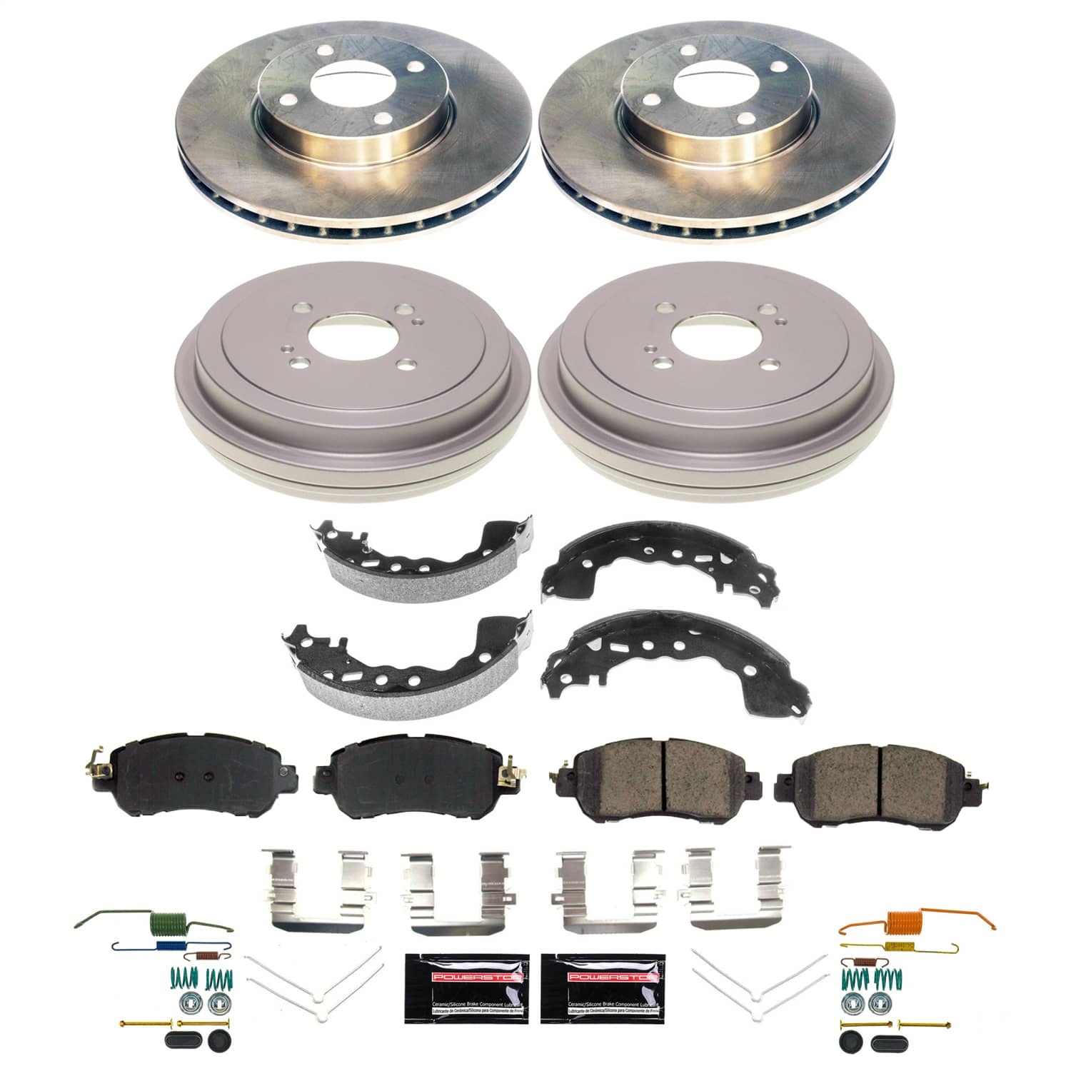 Power Stop - KOE15503DK - Complete Vehicle Disc/Drum Brake Kit