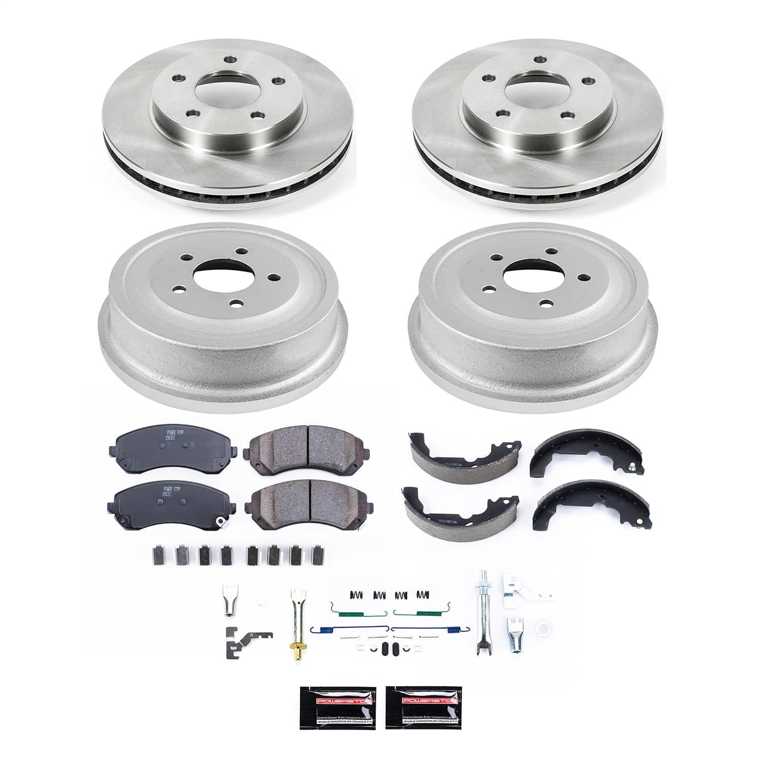 Power Stop - KOE15534DK - Complete Vehicle Disc/Drum Brake Kit