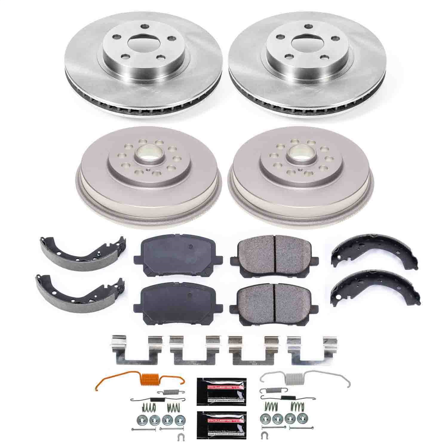 Power Stop - KOE15536DK - Complete Vehicle Disc/Drum Brake Kit