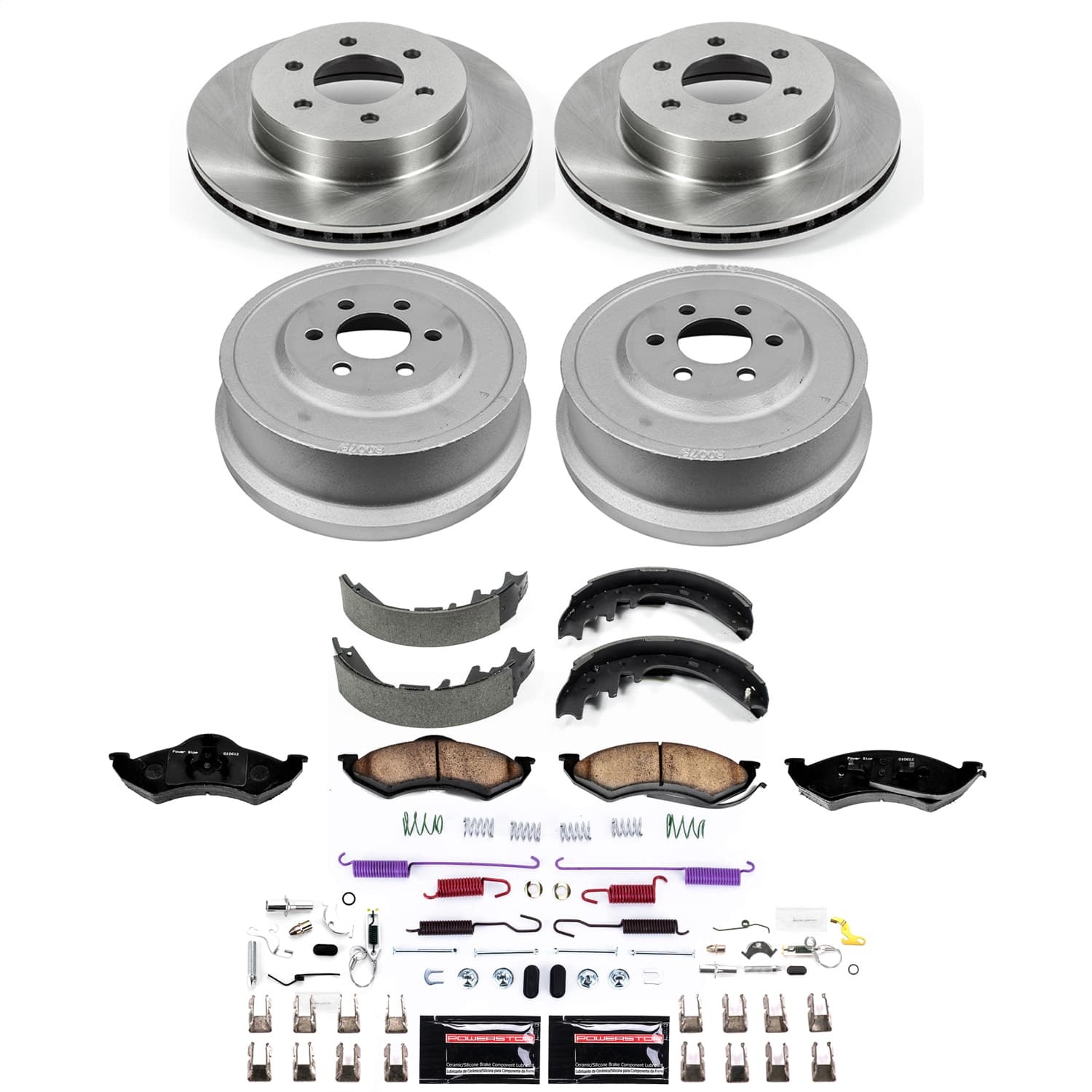 Power Stop - KOE15540DK - Complete Vehicle Disc/Drum Brake Kit