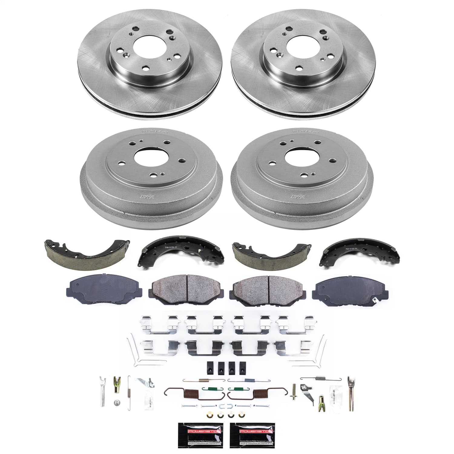 Power Stop - KOE15541DK - Complete Vehicle Disc/Drum Brake Kit