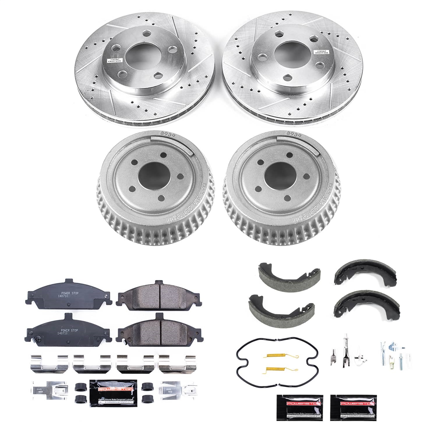 Power Stop - KOE15542DK - Complete Vehicle Disc/Drum Brake Kit