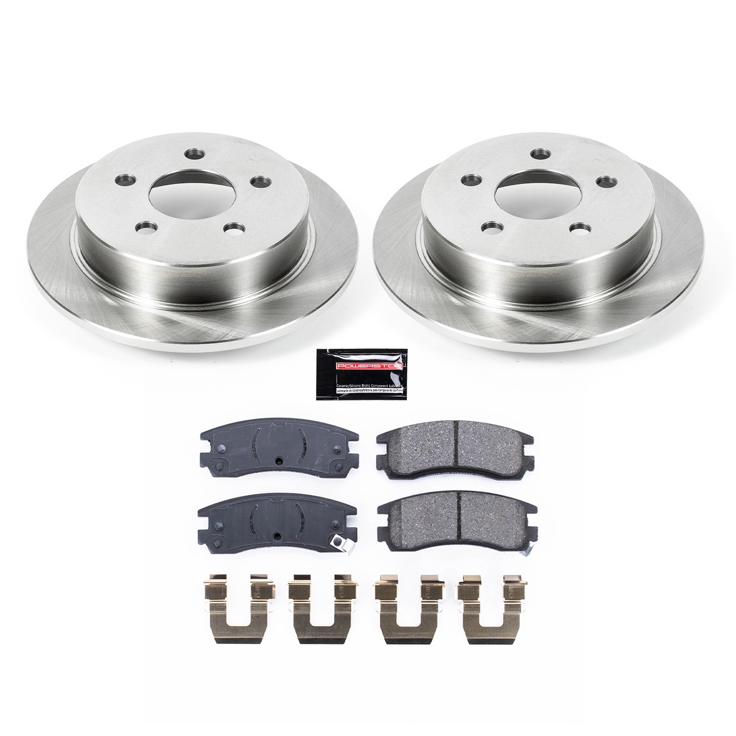 Power Stop - KOE1558 - Rear - Disc Brake Pad and Rotor Kit