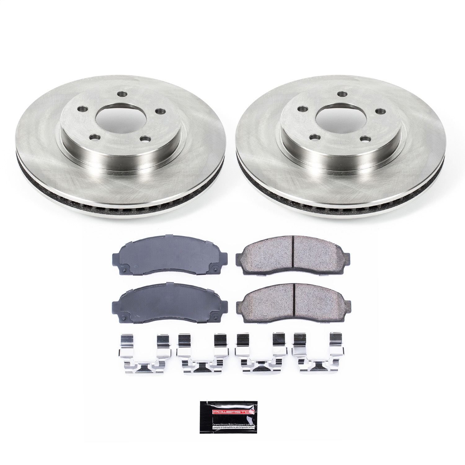 Power Stop - KOE1576 - Front - Disc Brake Pad and Rotor Kit